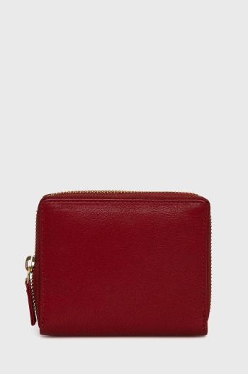 Kožená peněženka Answear Lab dámská, červená barva
