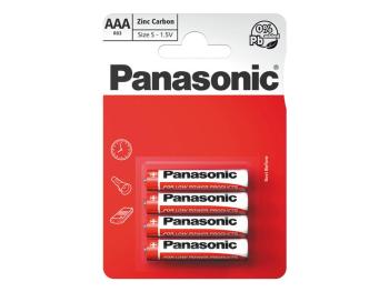 Baterie AAA (R03) Zn-Cl PANASONIC Red 4ks / blistr