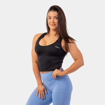 Dámské tílko Crop Top Sporty Slim Fit Black S - NEBBIA