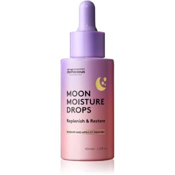 delhicious MOON MOISTURE DROPS vyživující olejové sérum pro regeneraci a obnovu pleti 40 ml