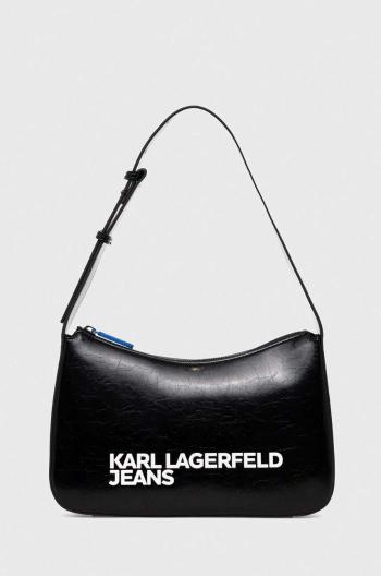 Kabelka Karl Lagerfeld Jeans ESSENTIAL LOGO BAGUETTE černá barva, 241J3006