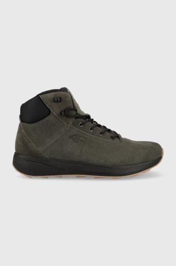 Semišové sneakers boty 4F šedá barva