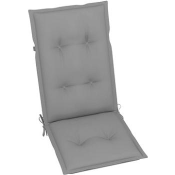 Podušky na zahradní židle 2 ks šedé 120 x 50 x 7 cm (314236)