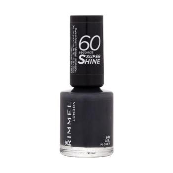 Rimmel London 60 Seconds Super Shine 8 ml lak na nehty pro ženy 905 Girl In Grey