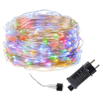LED řetěz Nano - 20m, 200LED, 8 funkcí, IP44, multicolor