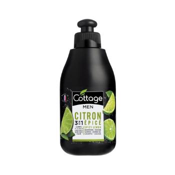 Cottage Shampoo-Shower Gel Spicy Lemon  šampon a sprchový gel 3 v 1 citron pepř 250 ml