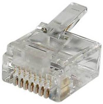 RJ45 konektor econ connect MPL8/8K - zástrčka, rovná RJ45 čirá, 1 ks