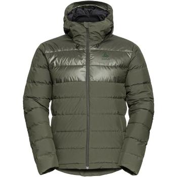 Odlo M SEVERINN-THERMIC HOODED INSULATED JACKET Pánská péřová bunda, khaki, velikost