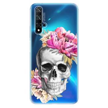 Odolné silikonové pouzdro iSaprio - Pretty Skull - Huawei Nova 5T