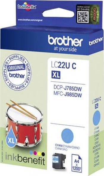 Brother Ink LC-22U C originál azurová LC22UC