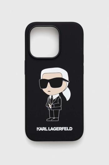Obal na telefon Karl Lagerfeld iPhone 14 Pro 6,1" černá barva