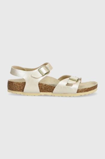 Dětské sandály Birkenstock Rio Kids BF béžová barva