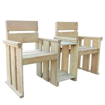 2místná zahradní lavice 150 cm impregnované borové dřevo (43260)