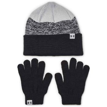 Under Armour BEANIE&GLOVES COMBO Dívčí set čepice a rukavice, černá, velikost