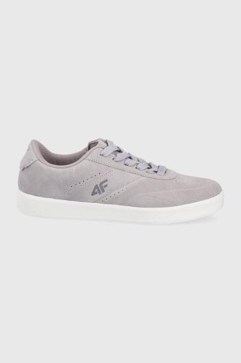 Semišové sneakers boty 4F dámské, fialová barva