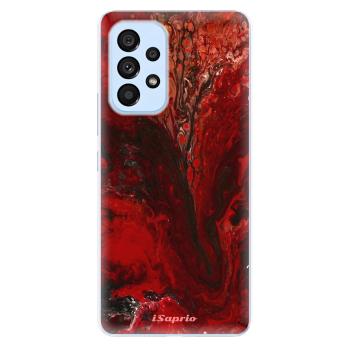 Odolné silikonové pouzdro iSaprio - RedMarble 17 - Samsung Galaxy A73 5G