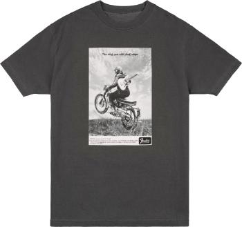 Fender Vintage Ad Biker Tee Graphite M