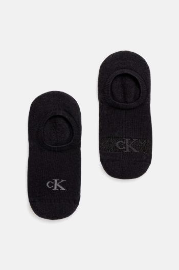 Ponožky Calvin Klein Jeans 2-pack dámské, černá barva, 701230601