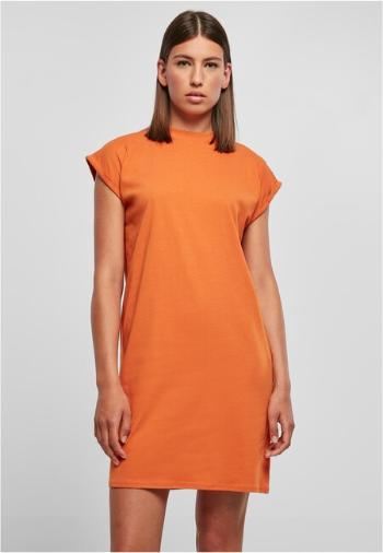 Urban Classics Ladies Turtle Extended Shoulder Dress vintageorange - XL