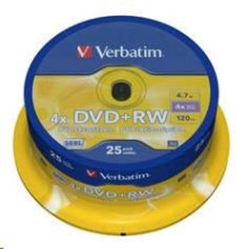 VERBATIM DVD+RW(25-Pack)Spindle/4x/DLP/4.7GB