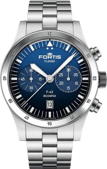 Fortis Flieger F-43 Bicompax Liberty Blue F4240012