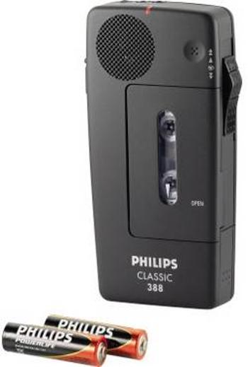 Analogový diktafon Philips Pocket Memo 388 Classic Maximální čas nahrávání 30 min černá