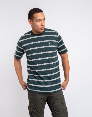 Tričko Carhartt WIP S/S Glover T-Shirt Glover Stripe, Juniper / Wax / Wax