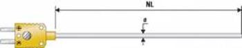 Teplotní čidlo B+B Thermo-technik, typ K (NiCrNi) B & B, -200 až 1100 °C, Ø 1 mm