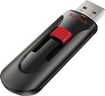 USB flash disk SanDisk Cruzer® Glide™ SDCZ60-128G-B35, 128 GB, USB 2.0, černá