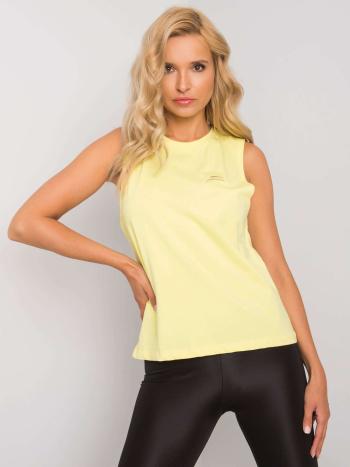 ŽLUTÝ DÁMSKÝ TOP S LOGEM TK-FF-TP-464621.61P-YELLOW Velikost: XL