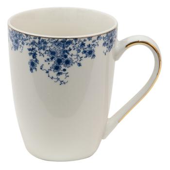 Porcelánový hrnek s modrými květy Blue Flowers - 12*9*11 cm / 330ml BFLMU