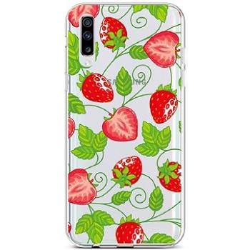 TopQ Samsung A70 silikon Strawberries 42564 (Sun-42564)