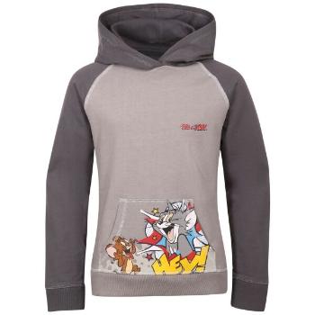 TOM AND JERRY SMILE HOODIE Chlapecká mikina, tmavě šedá, velikost