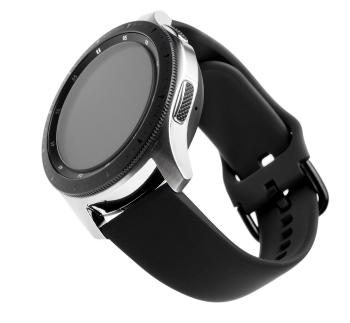 Fixed Silikonový řemínek Silicone Strap s šířkou 20mm pro smartwatch, černý