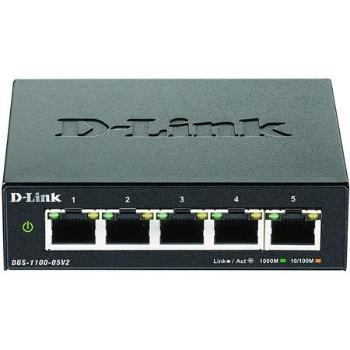D-Link DGS-1100-05V2 5-port Gigabit Smart Managed switch, fanless, DGS-1100-05V2/E
