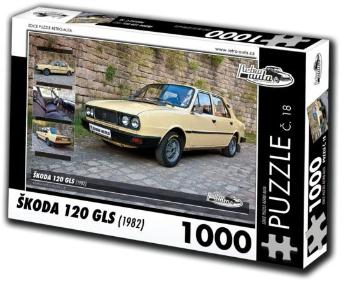 RETRO-AUTA Puzzle č. 18 Škoda 120 GLS (1982) 1000 dílků