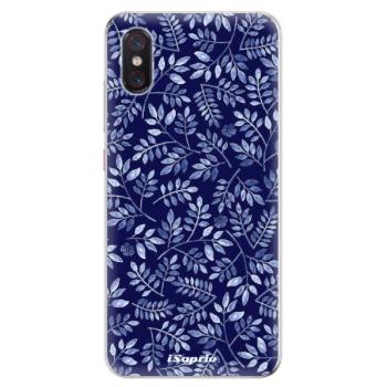 Odolné silikonové pouzdro iSaprio - Blue Leaves 05 - Xiaomi Mi 8 Pro