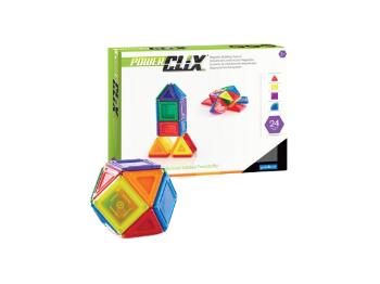 Magnetická stavebnice POWERCLIX SOLIDS, SET 24 KS