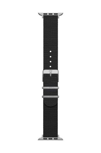 Řemínek pro apple watch Daniel Wellington Smart Watch Strap Cornwall černá barva