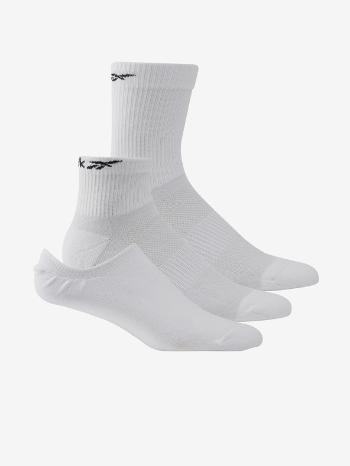 Reebok Ponožky 3 páry Bílá