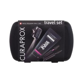 Curaprox Black Is White Travel Set klasický zubní kartáček dárková sada