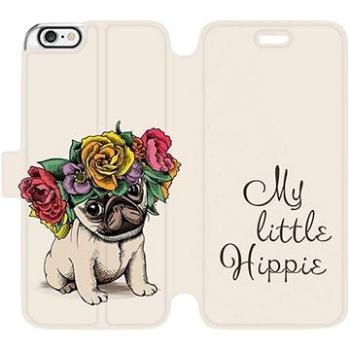 Flipové pouzdro na mobil Apple iPhone 6 / iPhone 6s - M039P Mopsík My Little Hippie (5903226045754)