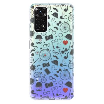 Odolné silikonové pouzdro iSaprio - Vintage Pattern 01 - black - Xiaomi Redmi Note 11 / Note 11S