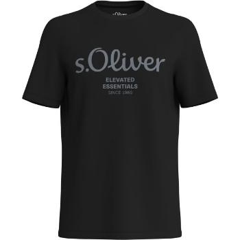 s.Oliver RLBS T-SHIRT SS NOOS Pánské tričko, černá, velikost