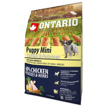 ONTARIO Puppy Mini Chicken & Potatoes & Herbs 2,25 kg