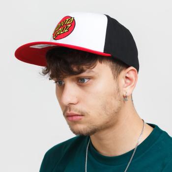 Classic Dot Snapback White Black Red UNI