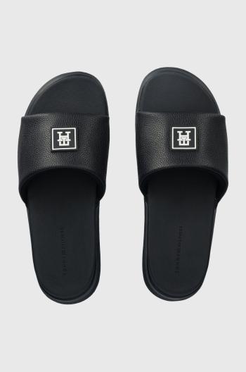 Pantofle Tommy Hilfiger DUAL DENSITY TH POOL SLIDE pánské, tmavomodrá barva, FM0FM05016