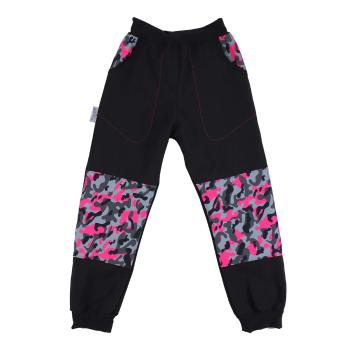 Bontis Dětské softshellové kalhoty - Maskáčová růžová | 110 cm
