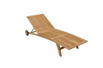 DEOKORK Zahradní lehátko teak ELEGANCE