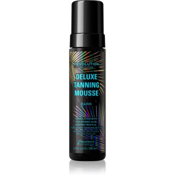 Makeup Revolution Beauty Tanning Deluxe Mousse samoopalovací pěna pro rychlé opálení odstín Dark 200 ml